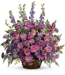 Gracious Lavender Basket from Martinsville Florist, flower shop in Martinsville, NJ